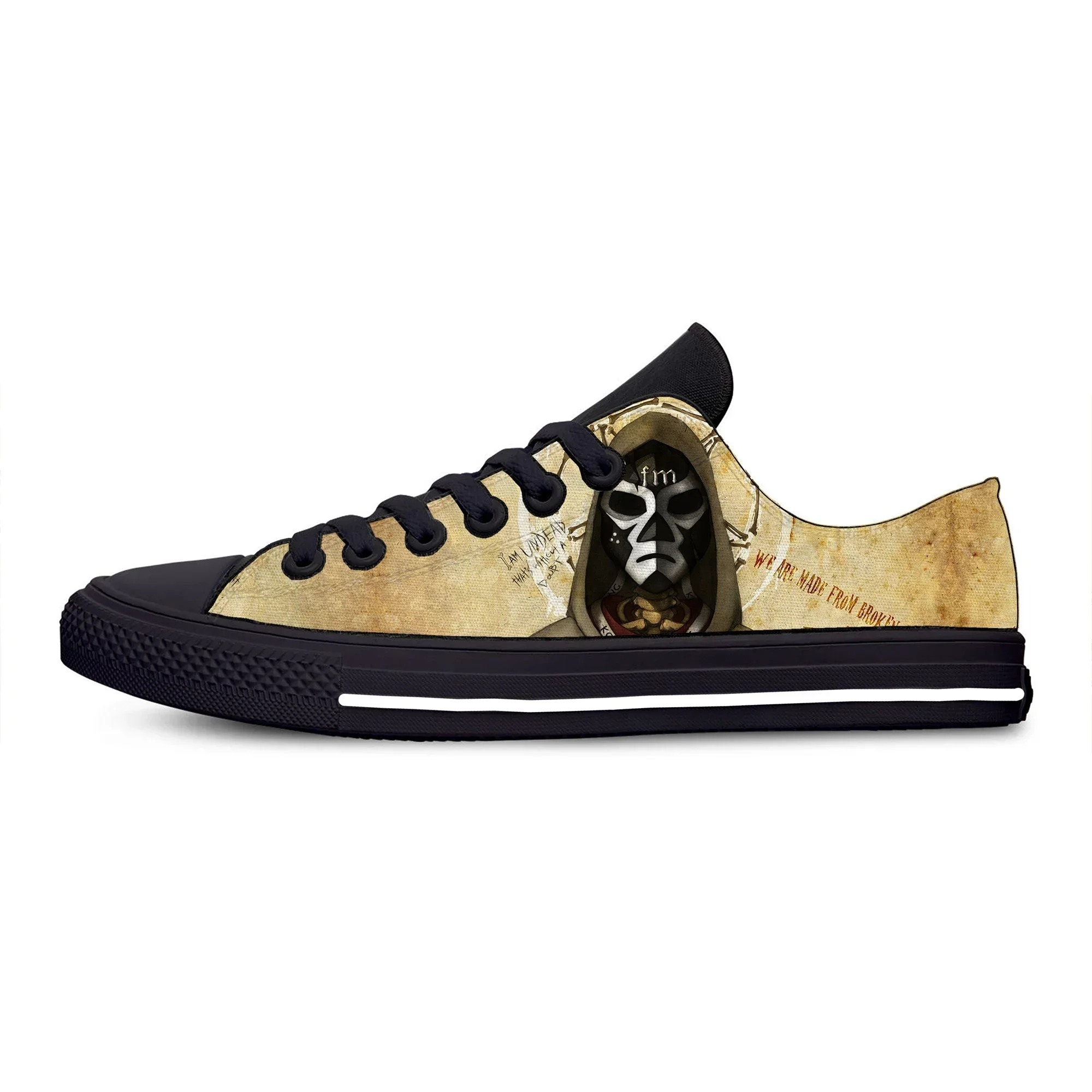 Custom Fashion Man Shoes Man Lightweight Sneakers Breathable Woman Canvas Shoes High Quality Low Top Hollywood Undead Board Shoe 4