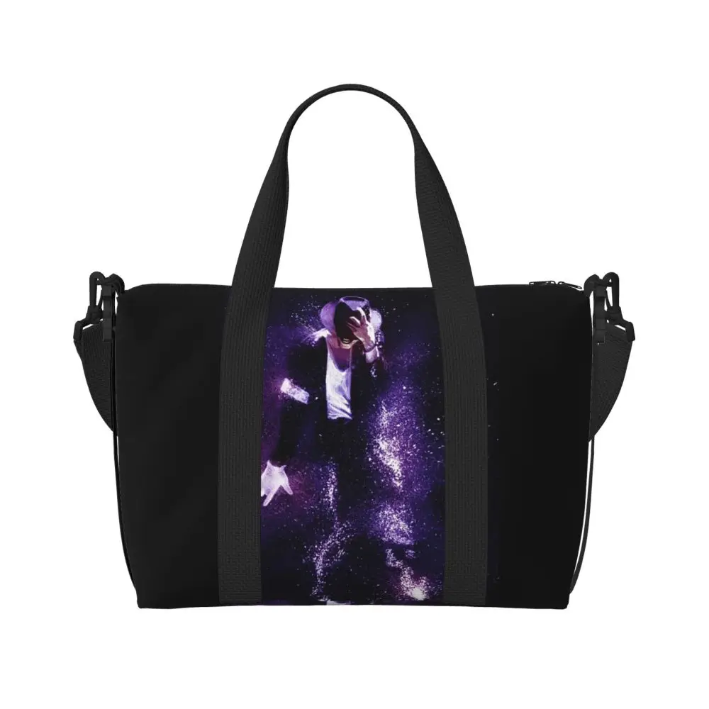 Michael Jackson Musicians Singers Dancers Beach Travel Bag Large Capacity Tote Bags for Sport Women Shopping Duffle Shoulder Bag