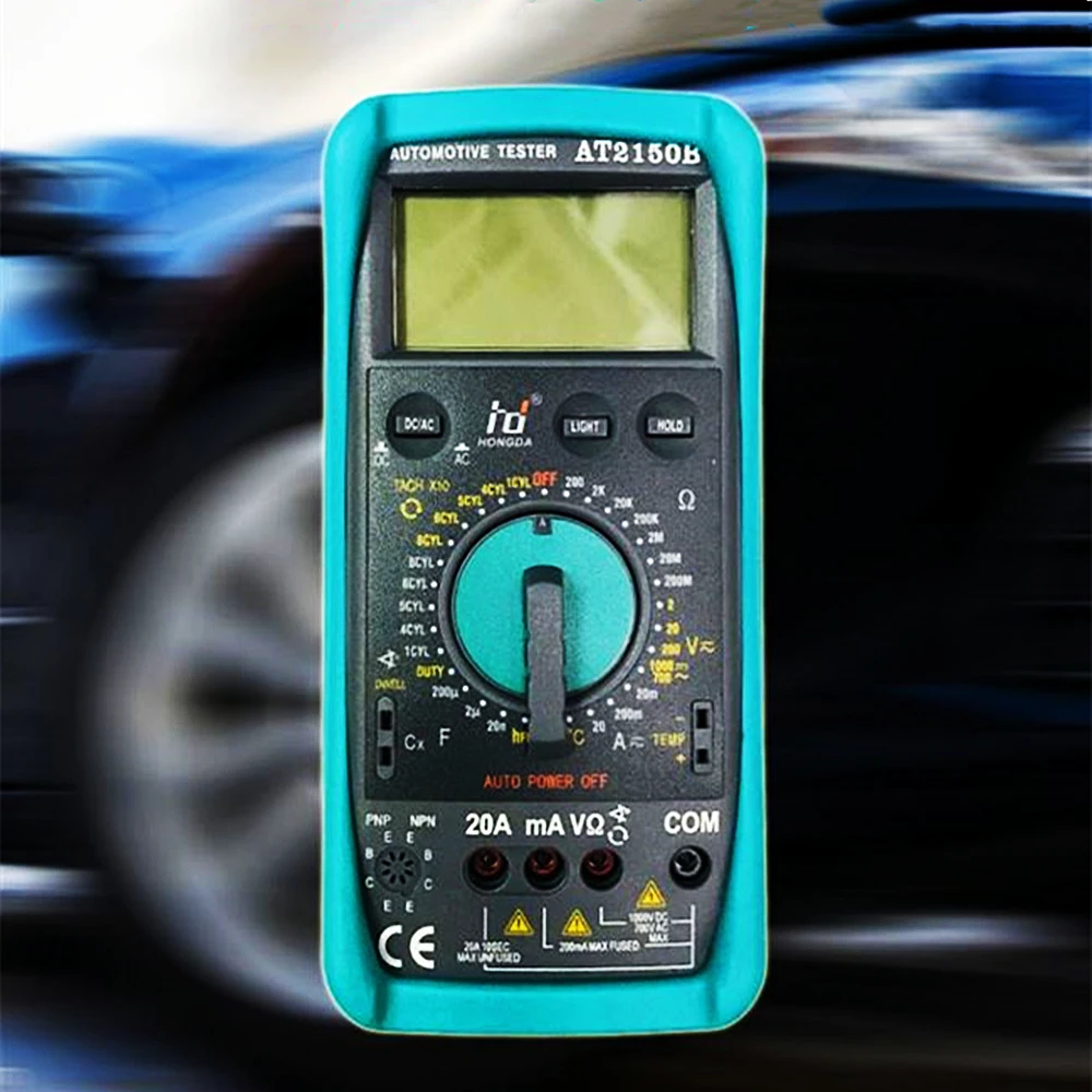 

Мультиметр AT2150B цифровой с ЖК-дисплеем для ремонта автомобиля