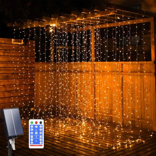 Lumière solaire LED extérieure Guirlande étanche IP67 Icicle