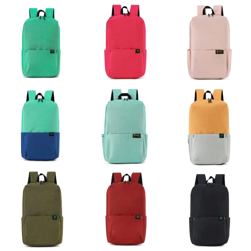 

Candy Color Simple Backpack Senior Grade High Value Student Schoolbag Waterproof Travel Backpack Men and Women The Same Style