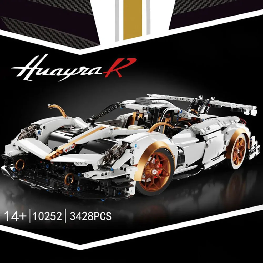 Technical Dream Car 1:8 Scale Paganis Super Sport Car Zonda R Building Block Mode Brick Supercartoys Collection Per Regali Per Ragazzi