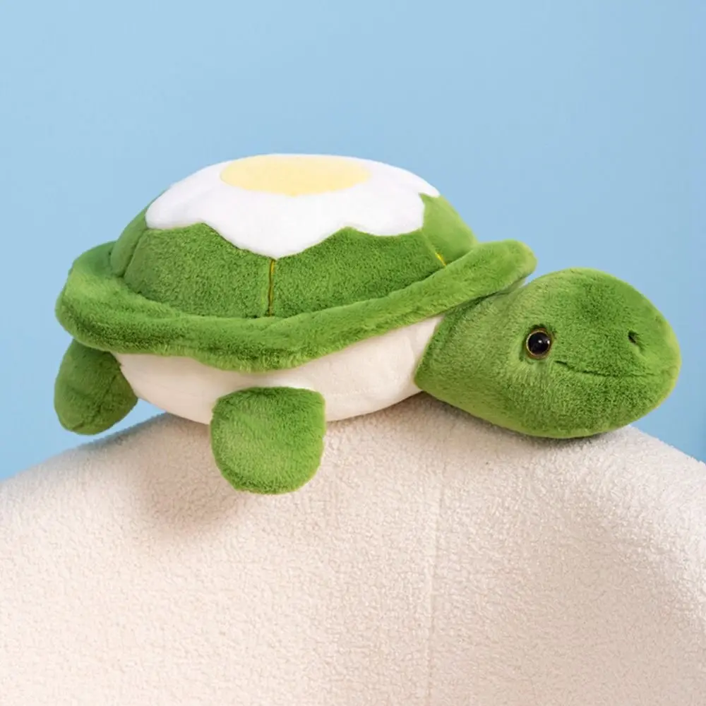 Children's Fluffy Poached egg Tortoise Collection Soft Turtle Stuffed Cute Cartoon Turtle Animal Children Gift