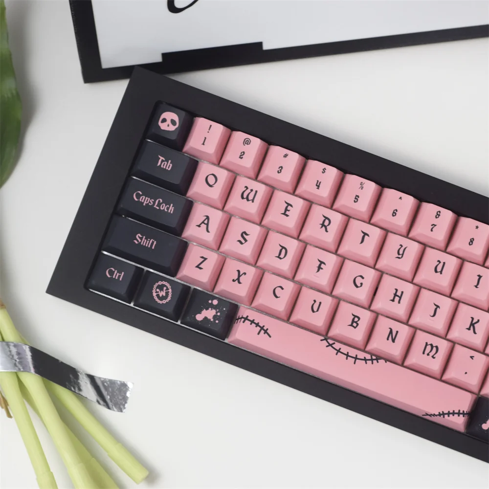 Lado DYE Sublimação Rosa Chave Mecânica Teclado Cap Para Outemu Mx Switch