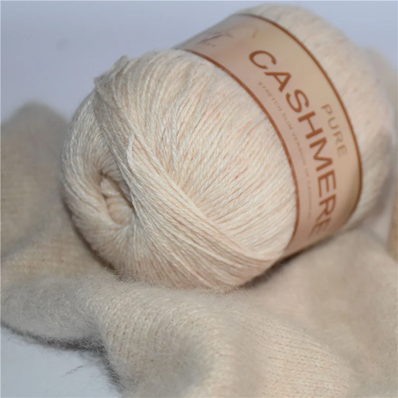 golo Cashmere Yarn for Crocheting 3-Ply Warm Soft Light Weight Crochet Yarn