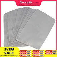 100pcs 175gsm 15x9cm Grey Glasses Sunglasses Eyeglasses Lens Phone Pad Microfiber Cleaning Cloth Gray Small Size Rectangle Wipe 1