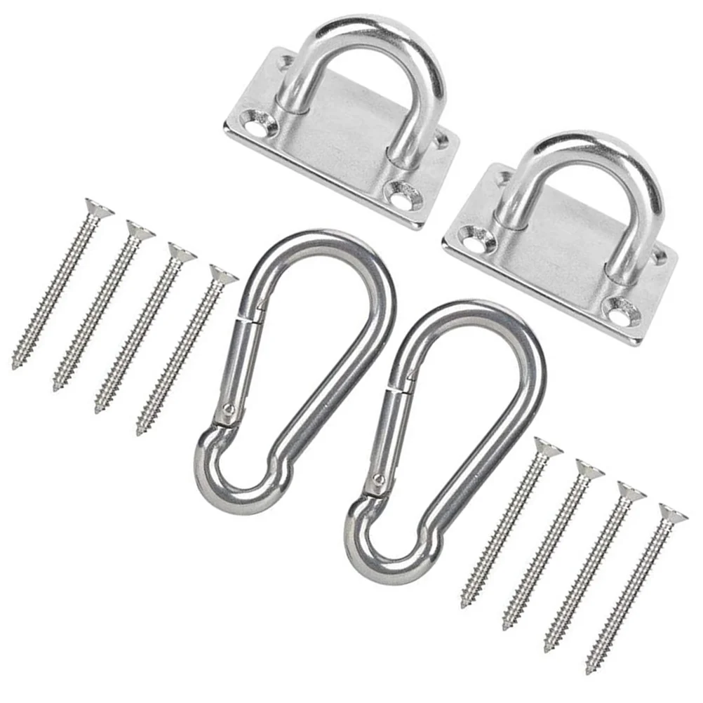 

Swing Hook Hammock Hanging Kit Parts Supplies Heavy Duty Clothes Hanger Carabiner 304 Stainless Steel Yoga