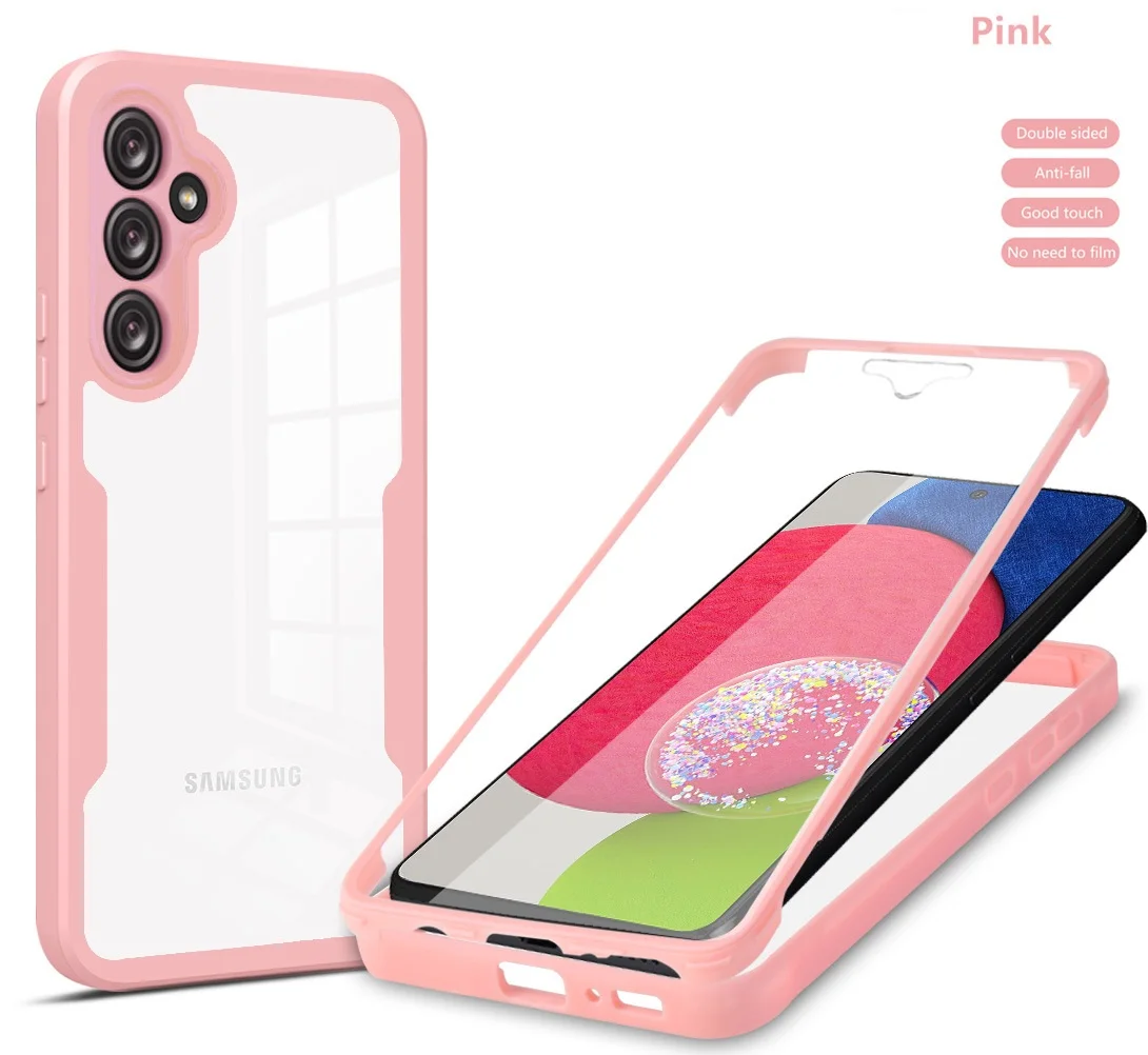 Dual-Layer Clear Phone Case with Screen Protector Cover