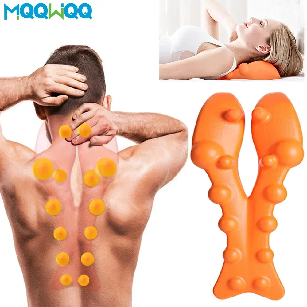 Cervical Vertebra Massage Board Brace Back Stretching Device Massager Board Back Traction Straight Spine Back Relax Health Care