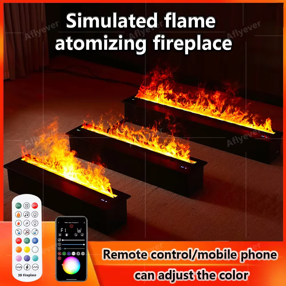 Intelligent water replenishment multi-color atomization fireplace designer luxury home decoration 3D atomization fireplace electric fireplace