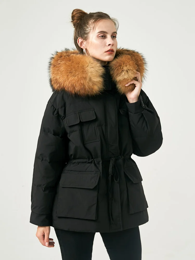 Janveny Waterproof Winter Women's Puffer Jacket 2022 Short Female