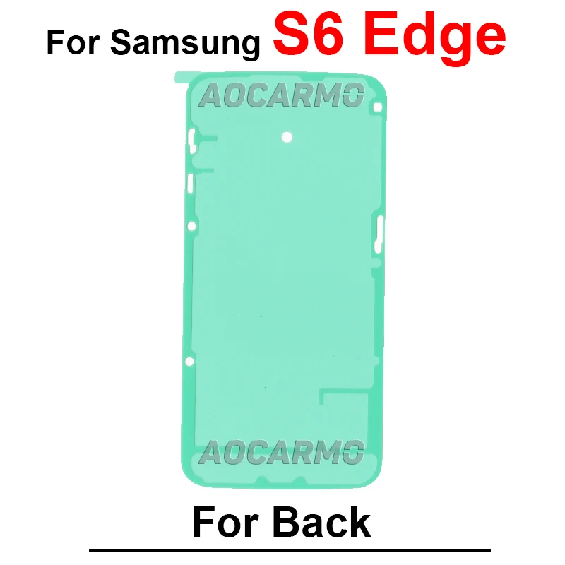 삼성 갤럭시 S6 S7 가장자리 S8 S9 S10 플러스 라이트 5G S10E 후면 스티커 뒷면 커버 접착 테이프 접착제 교체