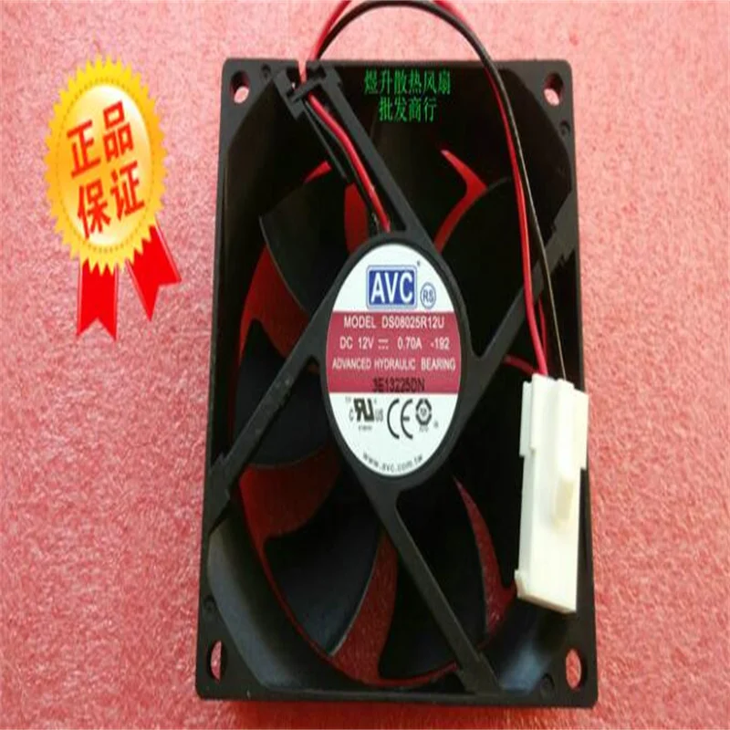 

AVC 8025 DS08025R12U 0,70a 80*80*25 мм 12 В постоянного тока 2 провода 8 см вентилятор радиатора