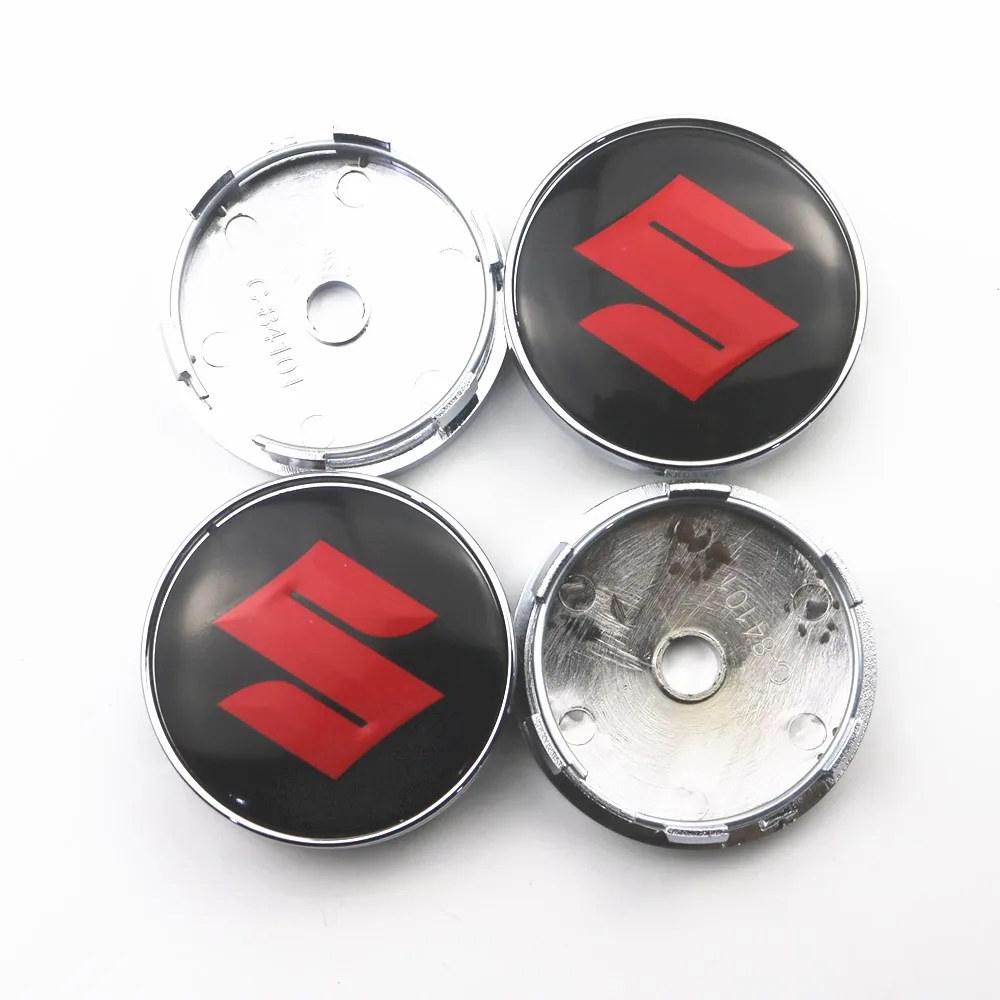 4Pcs 60mm Car Wheel Center Hub Caps Stickers Auto Rim Cover Emblem