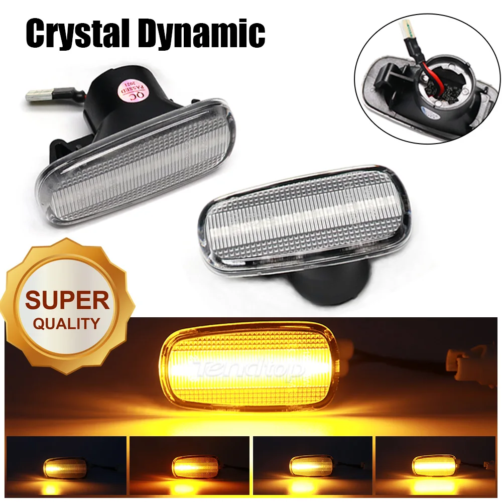 Dynamic Led Flashing Turn Signal Side Marker Lamp For Toyota Altezza