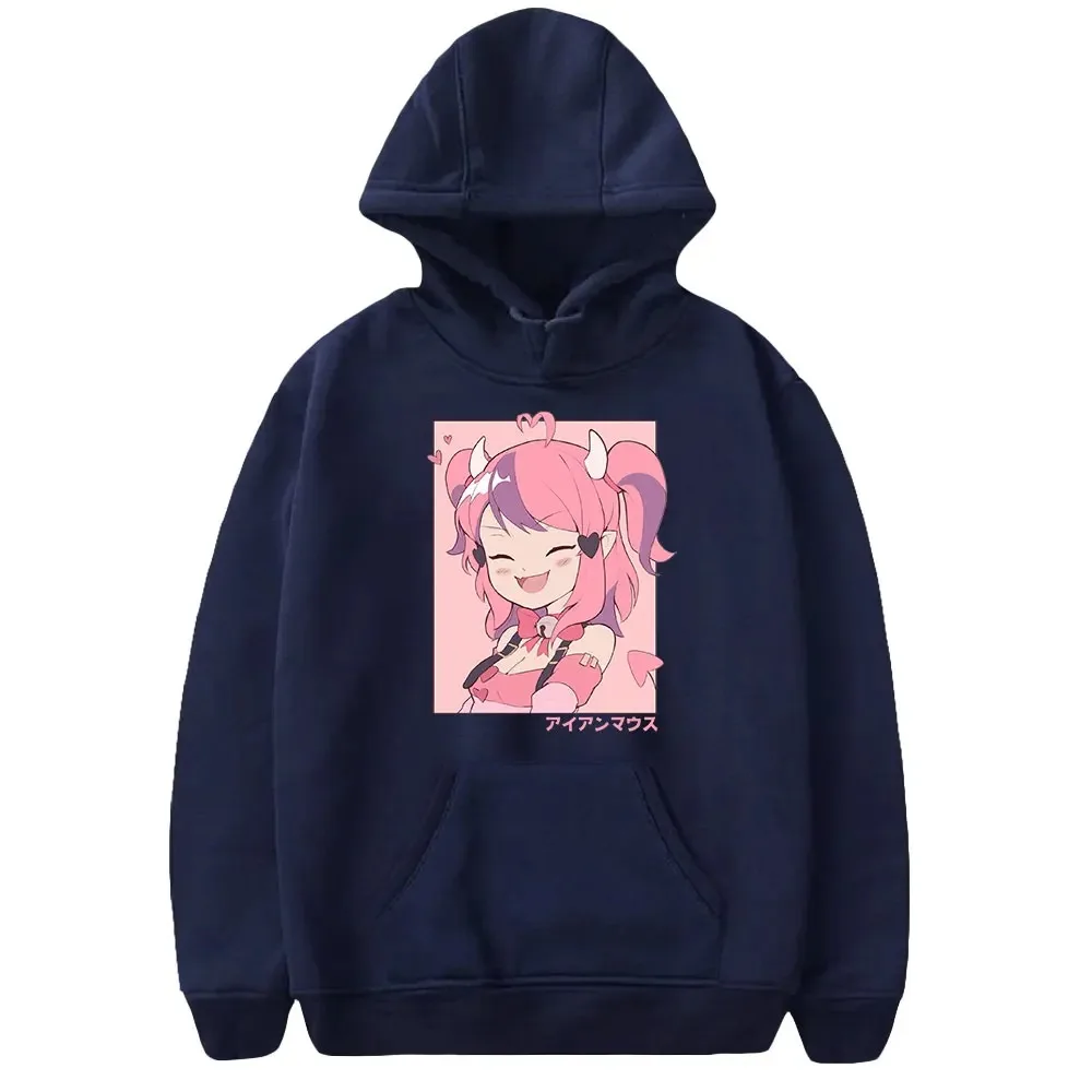Ironmouse Hoodie Mulheres Homens Manga Longa Pullover Moletons Com Capuz Unisex Casual Streetwear Moda Roupas 2024