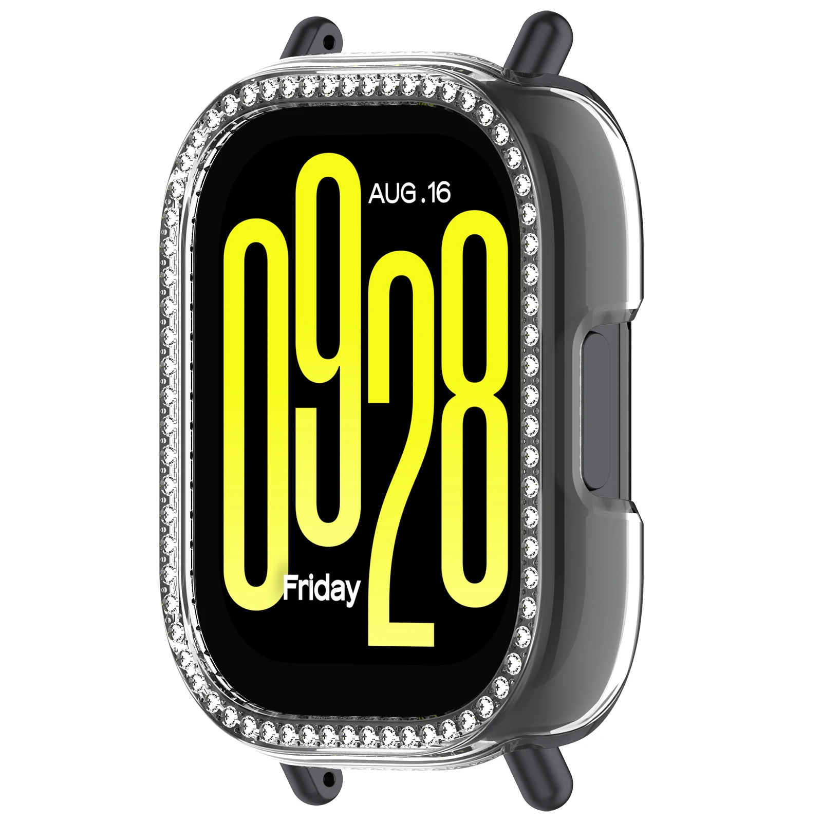 Enhanced Diamond PC Case: All-Around Bumper Frame Cover for Smartwatch Protection