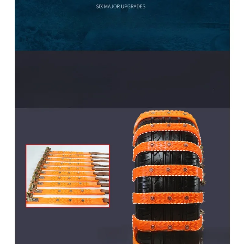 Winter Snow Anti-Skid Tyre Chains Car Tire Nonskid Chain Tyre Car Chains Snow For Cars Most Wheel Outdoor Emergency