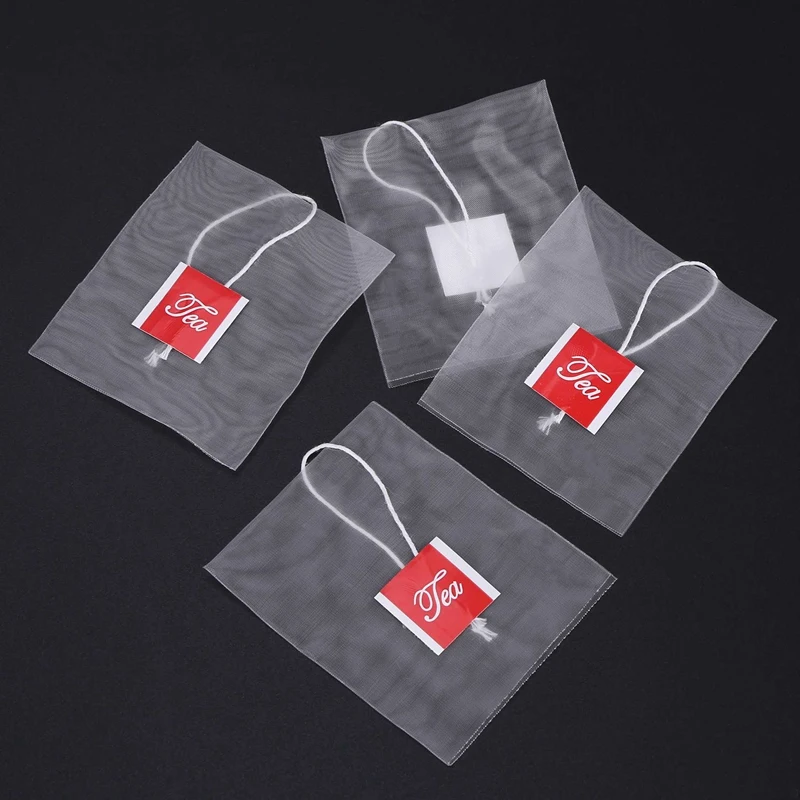 Empty Nylon Pyramid Tea Bags | Disposable Tea Bags Nylon | Nylon Filters  String - Disposable Tea Bags - Aliexpress