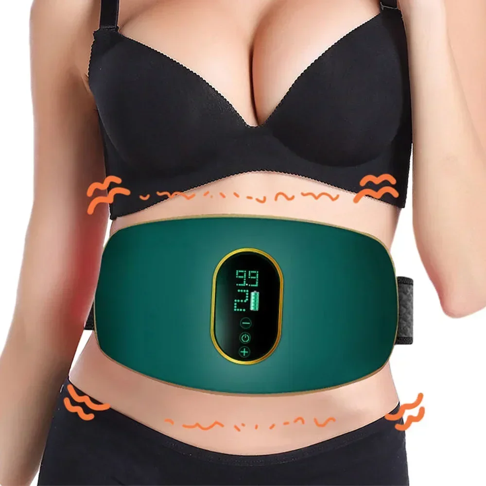 Electric Belly Fat Burner Belt Anti Cellulite Waist Trainer Body Shaper Tummy Slimming Vibration Massager Abdominal Weight Loss for weight loss products