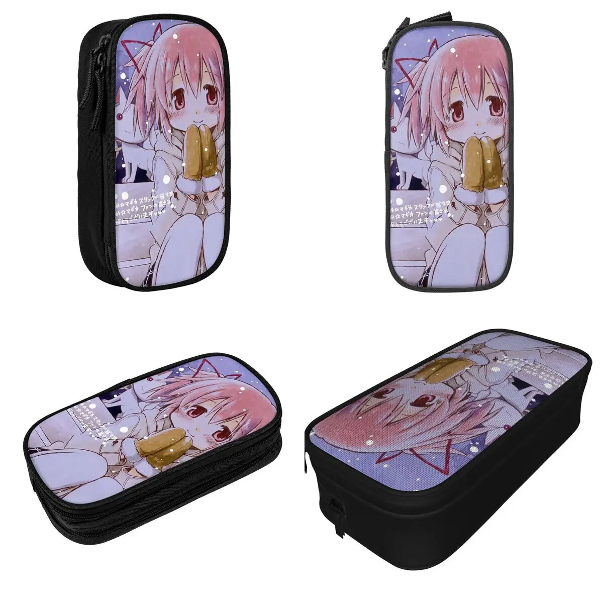 Puella Magi Madoka Magica 연필 케이스, 애니메이션 Madoka Kaname 연필 상자 펜꽂이, 학생 가방, 학용품 액세서리
