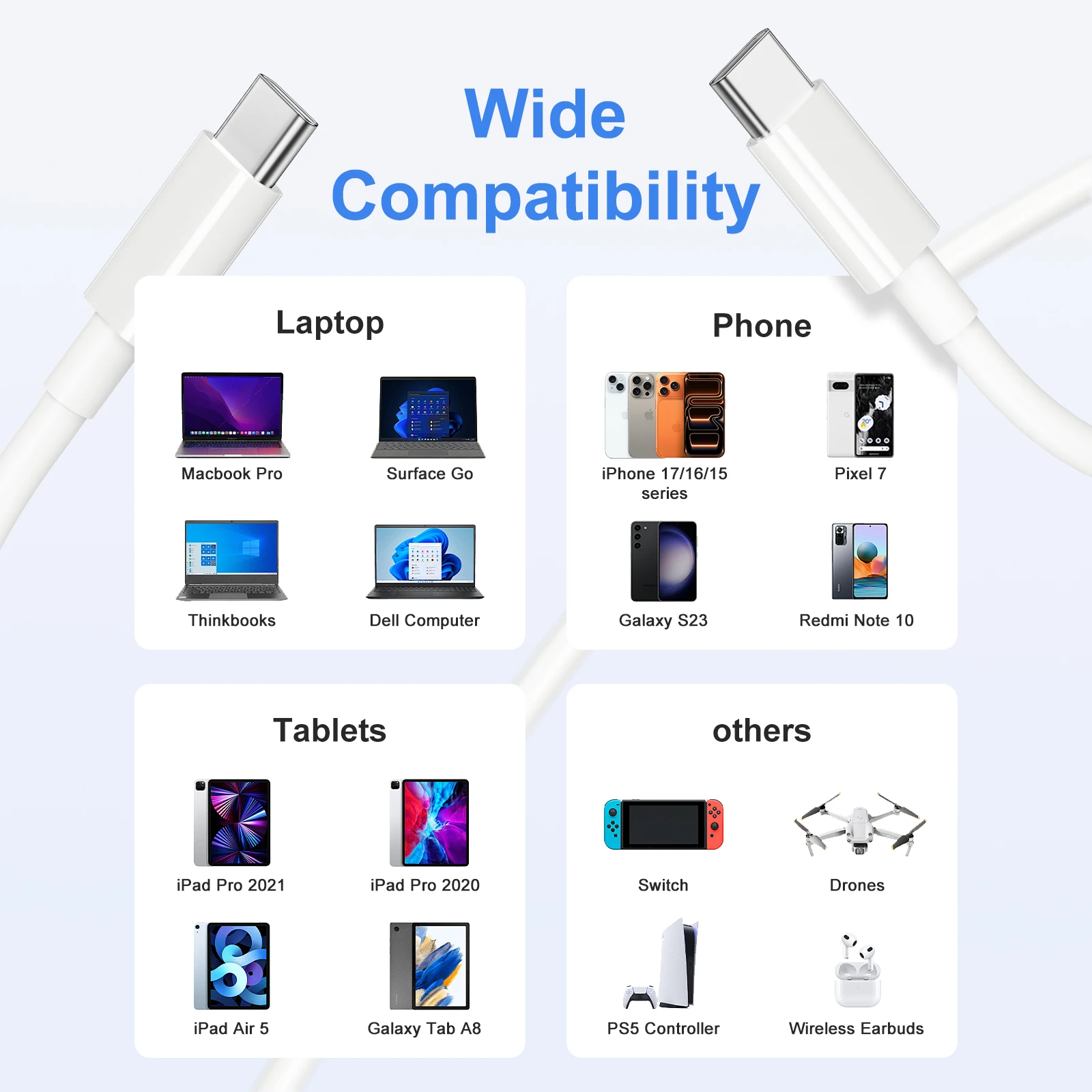 100W USB-C to Type-C Cable