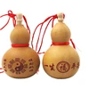 Mini Wine Gourd Crafts Natural Art Collection Ornament Chinese Traditional Carving for Chinese New Year Hanging Toy Photography 5
