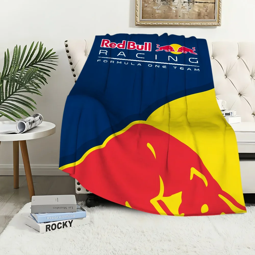 Blanket Plush Nap Sofa rug Cool-Red-B-Bull-ES for Living Room Sport Warm Office Bedroom Birthday Luxury Home Travel Kid Gifts 2