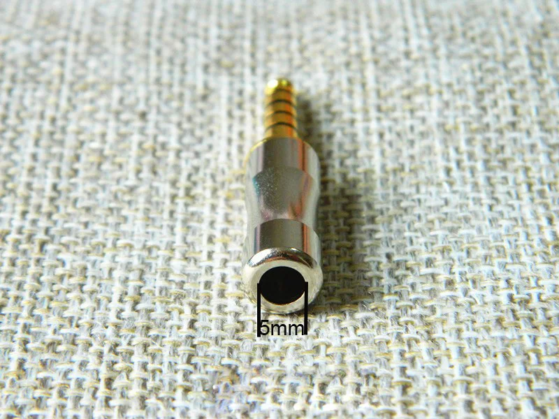 20PCS 4.4mm 4.4 Plug 5 Pole Balanced Gold Plated For DIY Repair Headphone Earphone PHA-2A TA-ZH1ES NW-WM1Z NW-WM1A