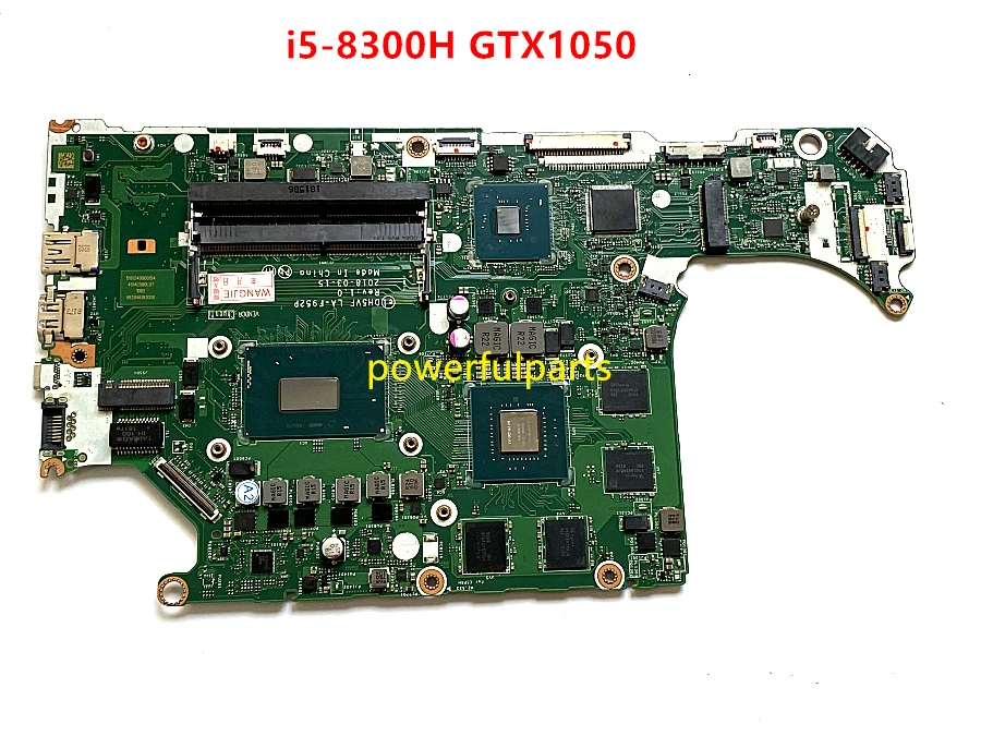 best pc motherboard brand DH5VF LA-F952P for ACER AN515-52 AN515 laptop motherboard CPU i5 8300H GPU GTX1050 RAM DDR4 working good motherboard pc