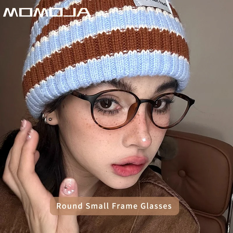 MOMOJA Brand Design Retro Round Optical Prescription Ultra Light Comfortable Glasses Frames For Men And Women 7122 eyeglasses frames eyewear frames