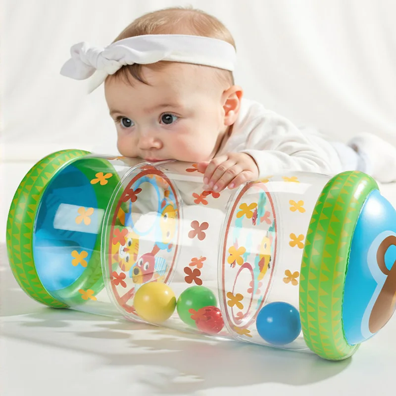 Baby roller toy with illustrations
