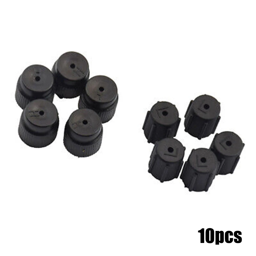Car Air Conditioning Service AC Charging Port Valve Dust Caps 5 High