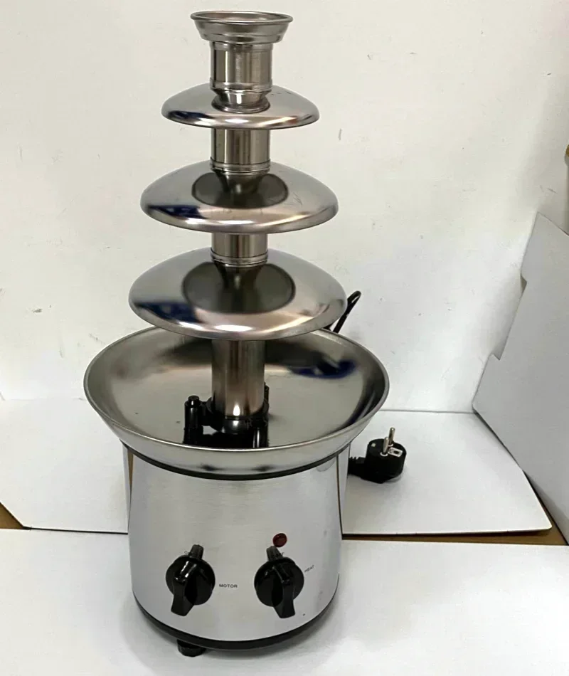 et Chocolate Fountain Machine Tower Waterfall Melt Machine 4 Tier Chocolate Fountain