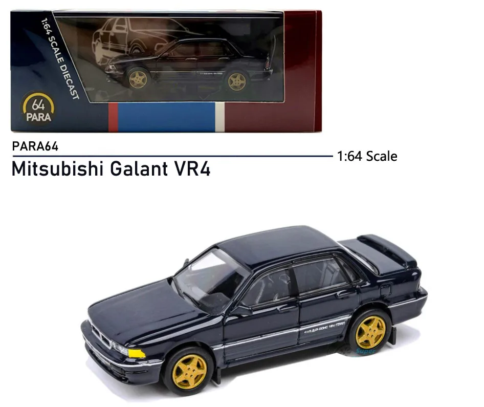 4R-765 PARA64 1/64 三菱 Galant VR4 Sophia 1:64 Mitsubishi Galant VR-4 Oslo Green / Grace Silver