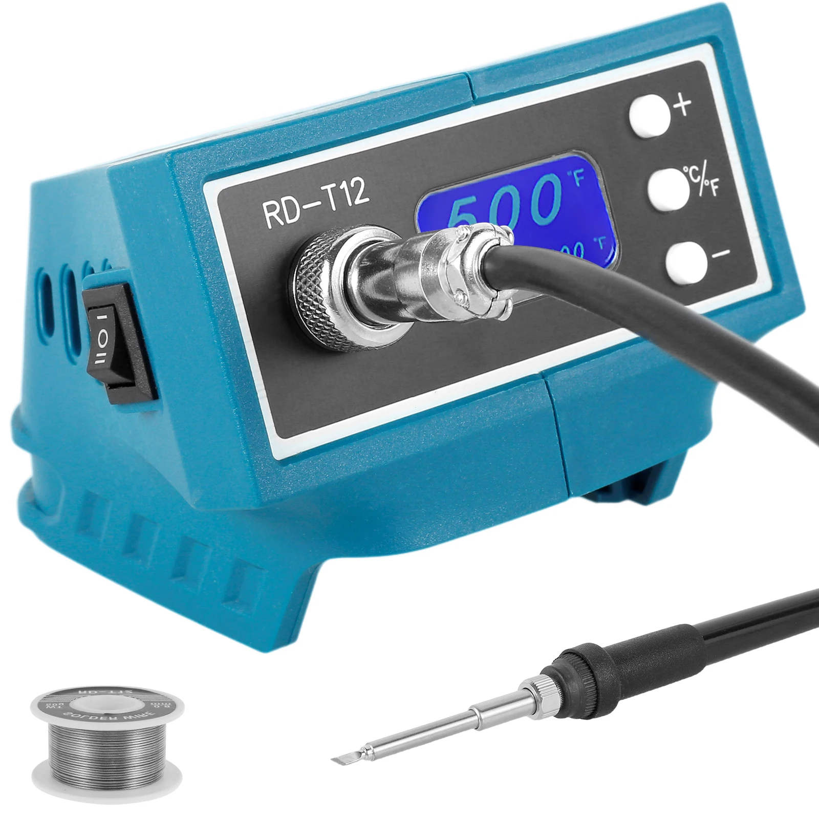 

Cordless Soldering Station 72W LCD Digital Display Soldering Iron Station 302°F-932°F Electric Welding Tool with °C/°F Switch