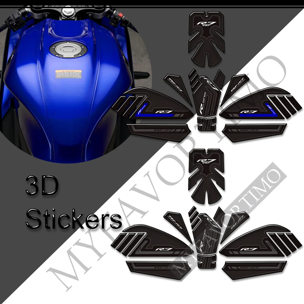 

2022 For YAMAHA YZF-R7 YZF R7 YZFR7 HP Motorcycle Tank Grips Pad Protector Stickers Decals Gas Fuel Oil Kit Knee