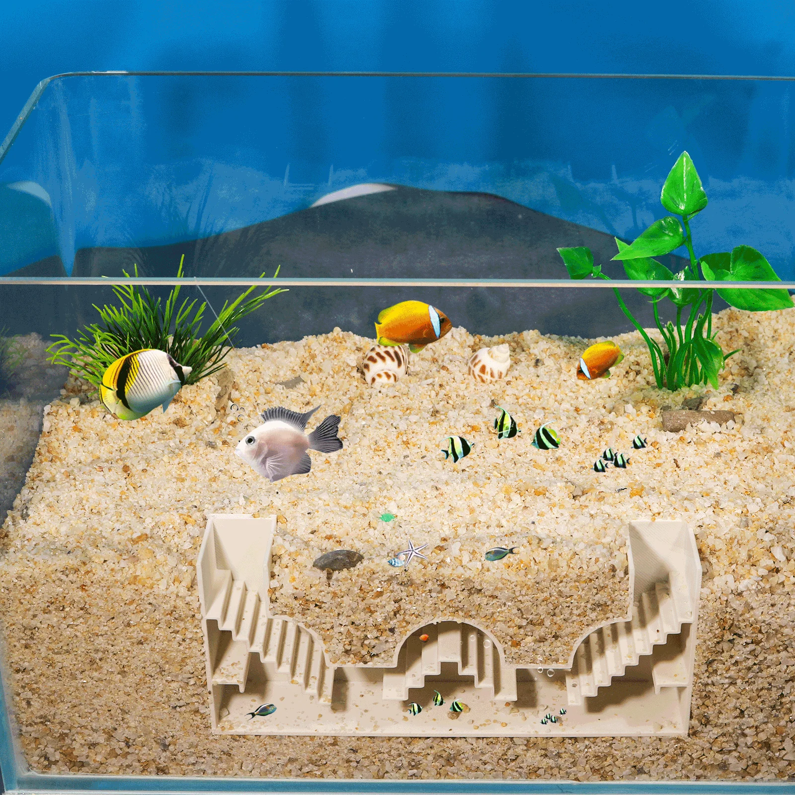 Aquarium Hide Shelter Fish Tank Shrimp Hide Fish Tunnel Underwater Aquarium Tunnel Tank Decor fish tank ornaments fish tank decorations aquarium ornaments
