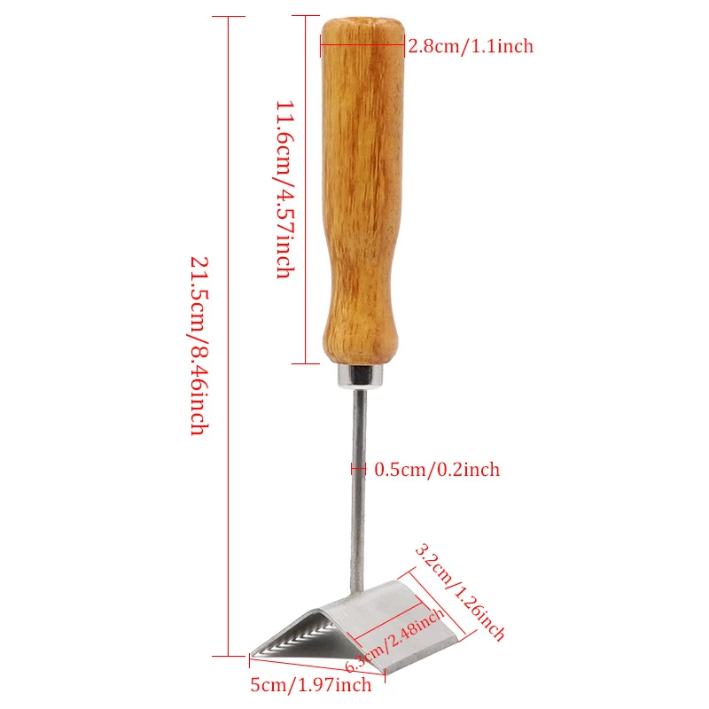 Description Picture 3 of item1Pcs Honeycomb Cleaning Shovel Queen Excluder Shovel Beekeeper Scraper Nest Frame Bee Hives Supplies Beekeeping Tools