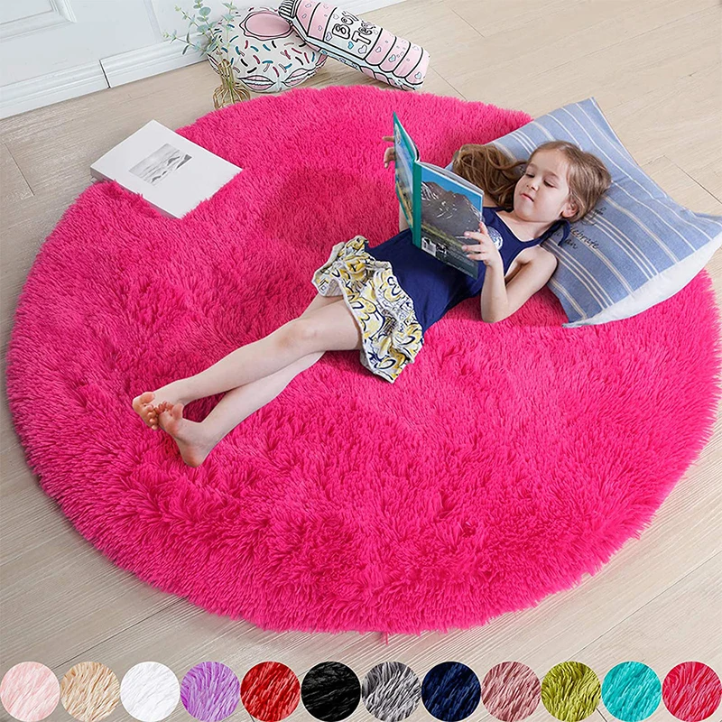 Fluffy Round Shaggy Rug 2