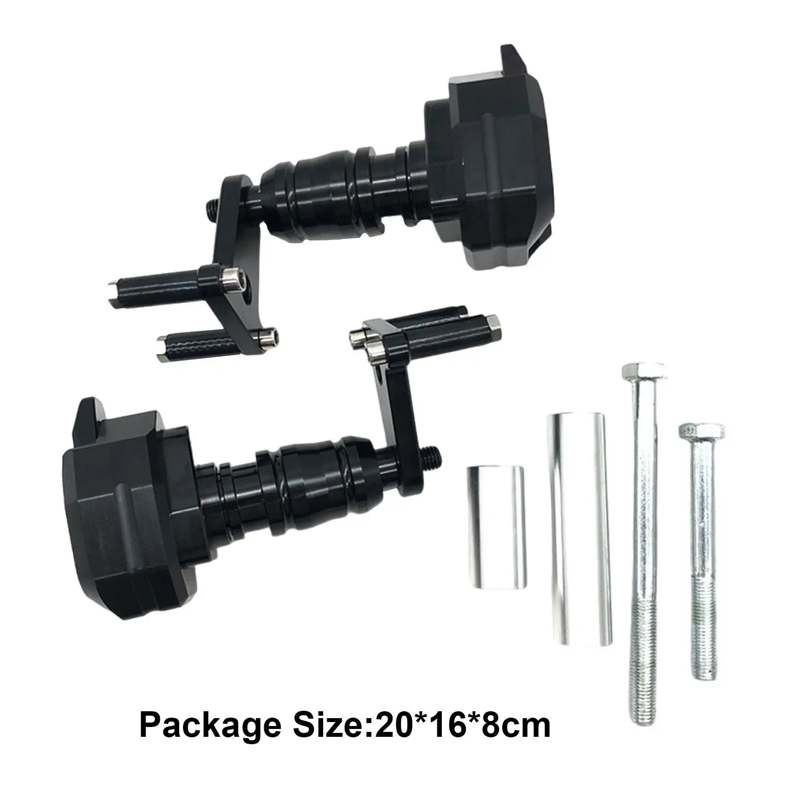 가와사키 사이클링 크래시 가드용 오토바이 프레임 슬라이더, 예비 부품, 2 개