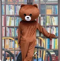 thumbnail image 1 of Disfraces de oso pardo, dibujos animados de oso de Netflix, ropa para muñecas, conjuntos para muñecas que caminan, lindos monos de actividades para fiestas, traje de oso, 1 of 5