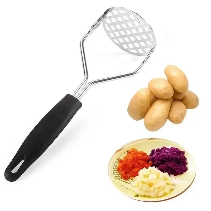 Stainless Steel Manual Potato Ricer Garlic Masher Creative Potatoes Pumpkin Sweet Potato Masher Kitchen Gadgets 1pc potato masher