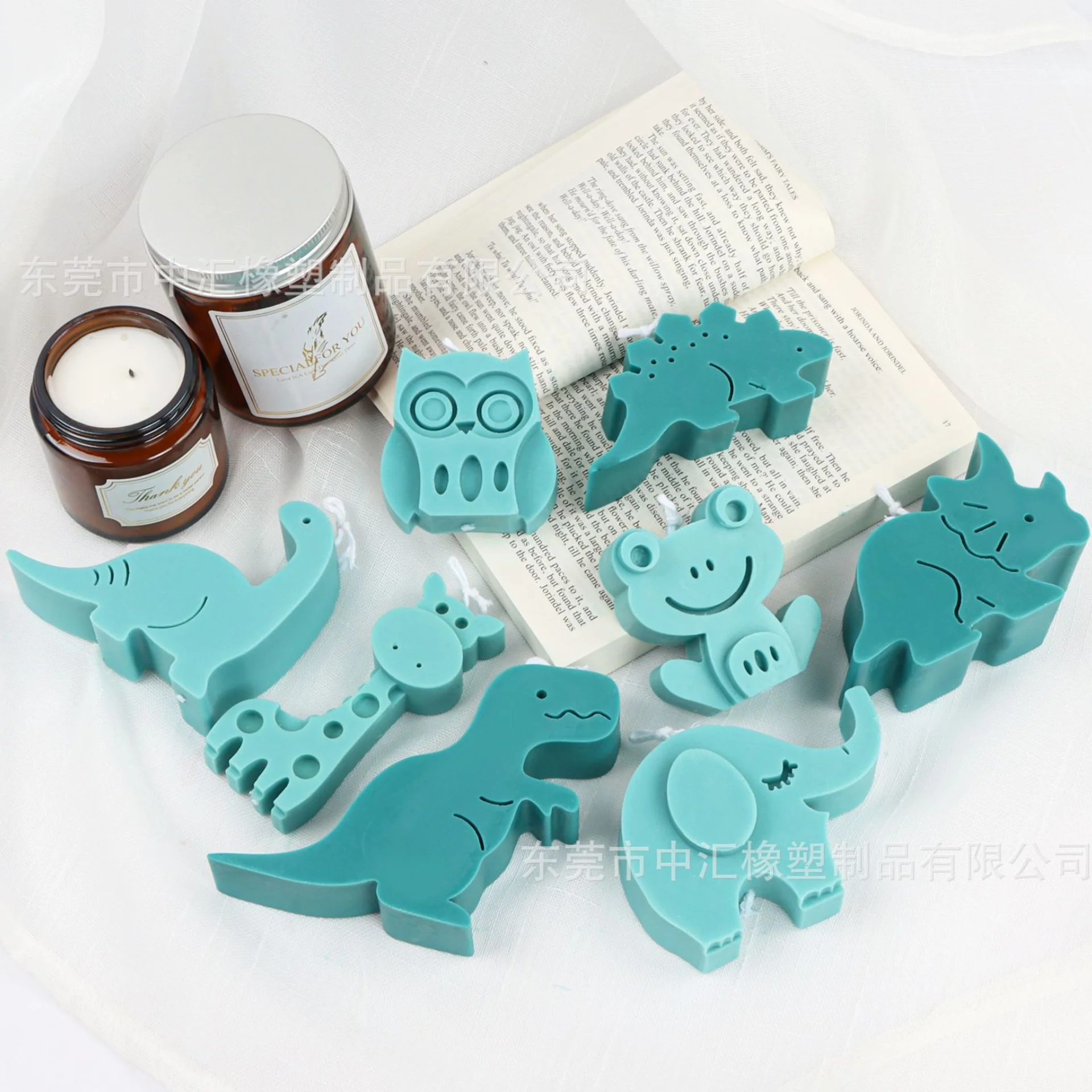 Animal Candle Mold Aromatherapy Candle Mold Silicone Candle Mold Giraffe Dinosaur Shape Scented Candle Silicone Mold Handmade Decoration Soap Craft Gift