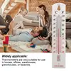 Classic Temperature Wall Indoor Outdoor Weather Temperature Large Numbers Wall Mount Temperature Gauge for Garden Wall Homes 2
