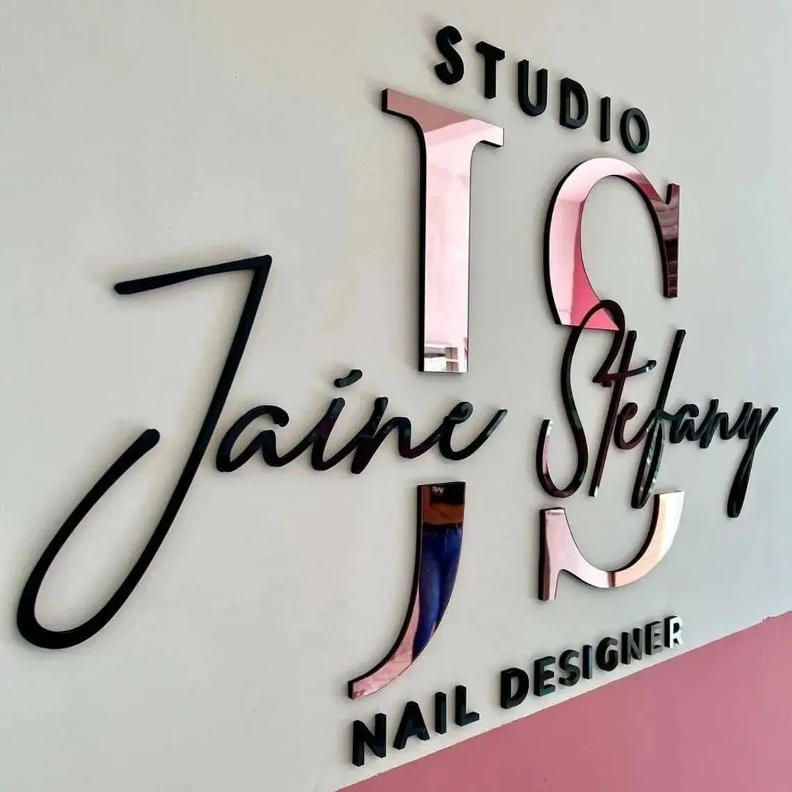 Custom Large Business Logo Sign Personalized Wall Mounted 3D Laser Cut Color Acrylic Wall Sign BeautySalon/Clinic Trademark Sign