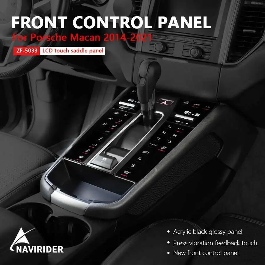 Center Console Gear Shift Panel Interior Decorative Accessories For Porsche Maca