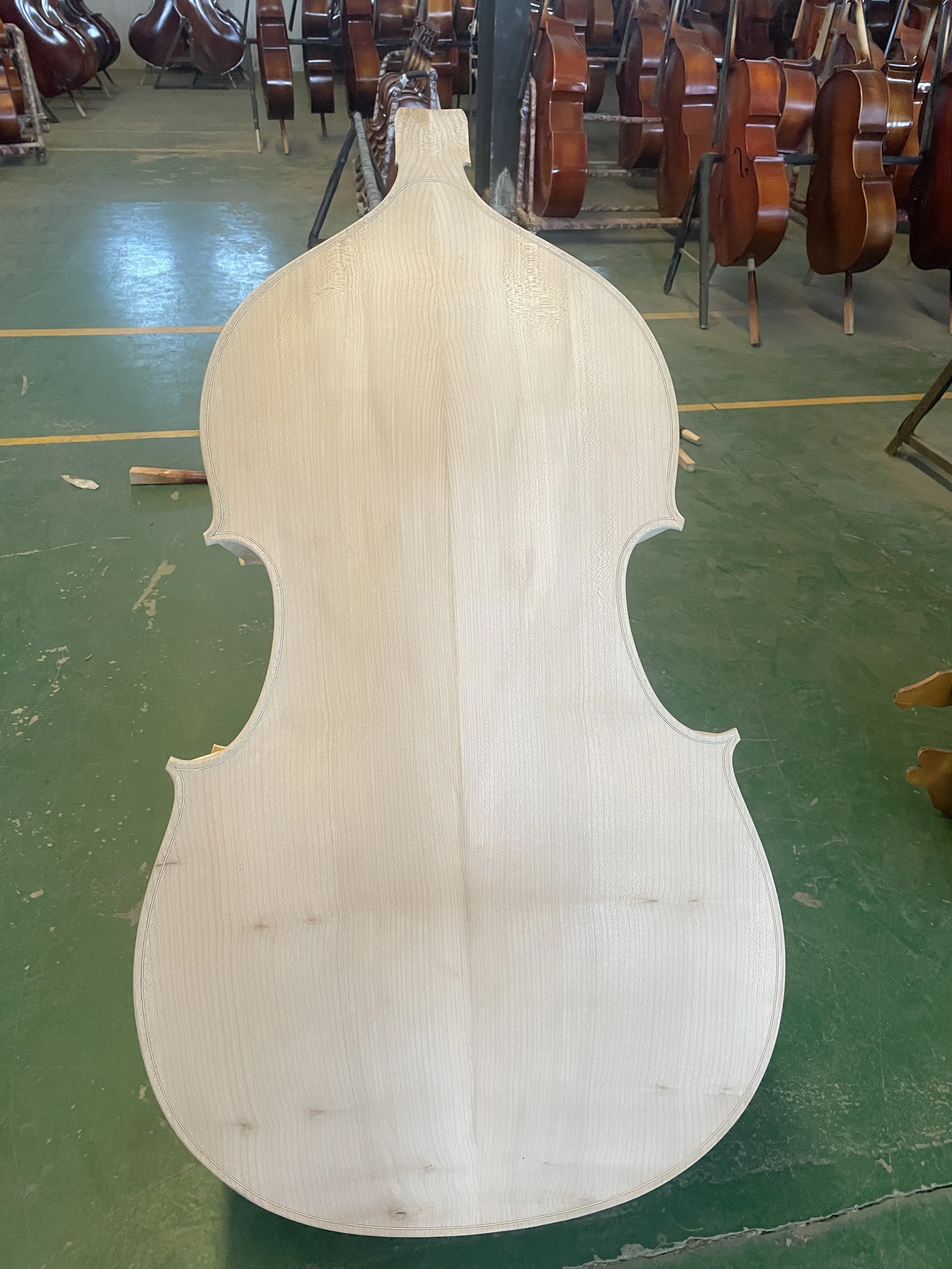 

Unfinished Blank Maple Wood Parts of the 3/4 Bass Cello, Production Material, Handcarved, 1 PC