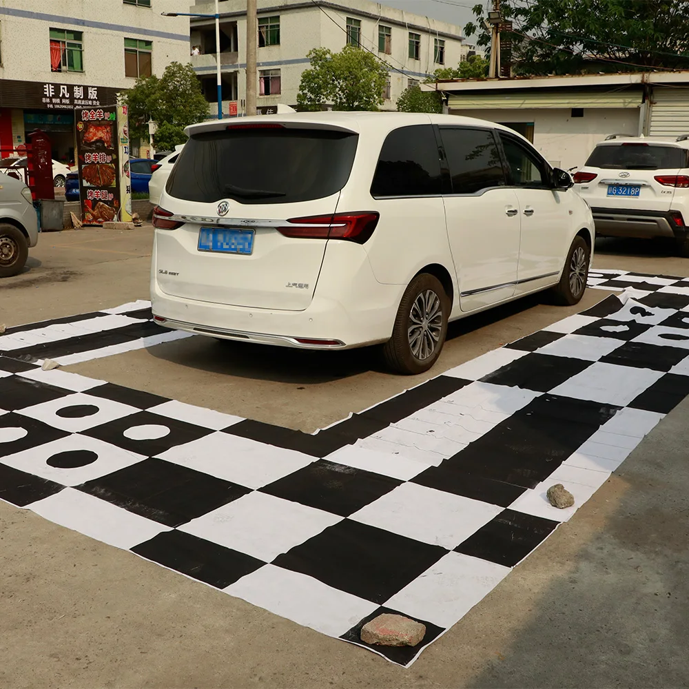 Carsanbo Debugging Cloth 3D Splicing Calibration Cloth Vehicle Mounted for Car 360 Degree Panoramic Imaging Camera