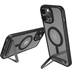Magnetic Mobile Phone Case with Built-In Kickstand - Protective Apple Cover for iPhone 11 (Black Case)